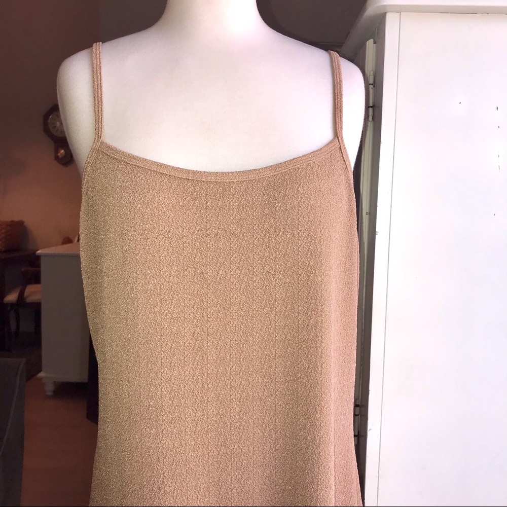 Beige Bodycon Scoop Neck Cami Dress - Picture 3 of 10